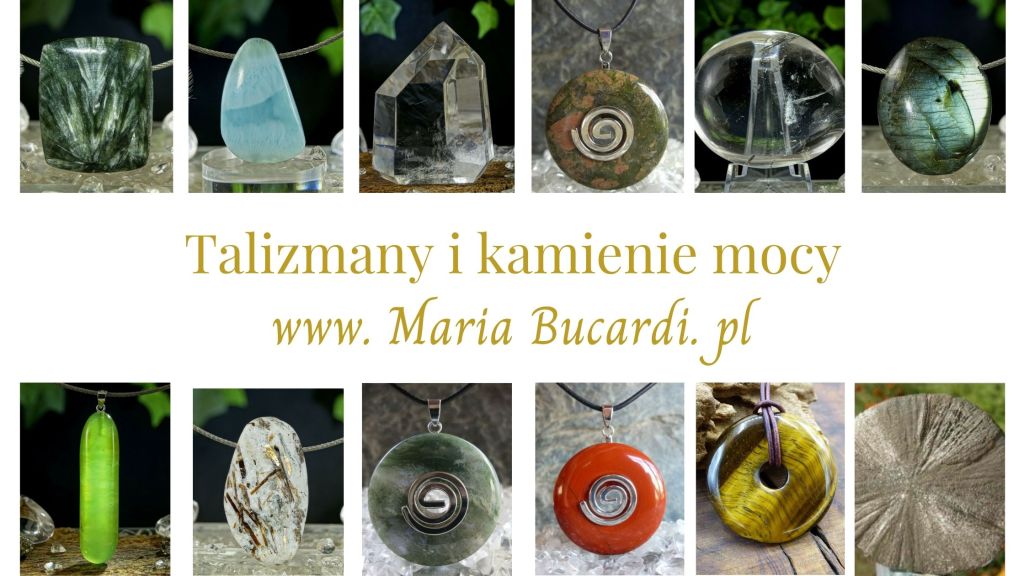 Banner talizmany i kamienie mocy Maria Bucardi