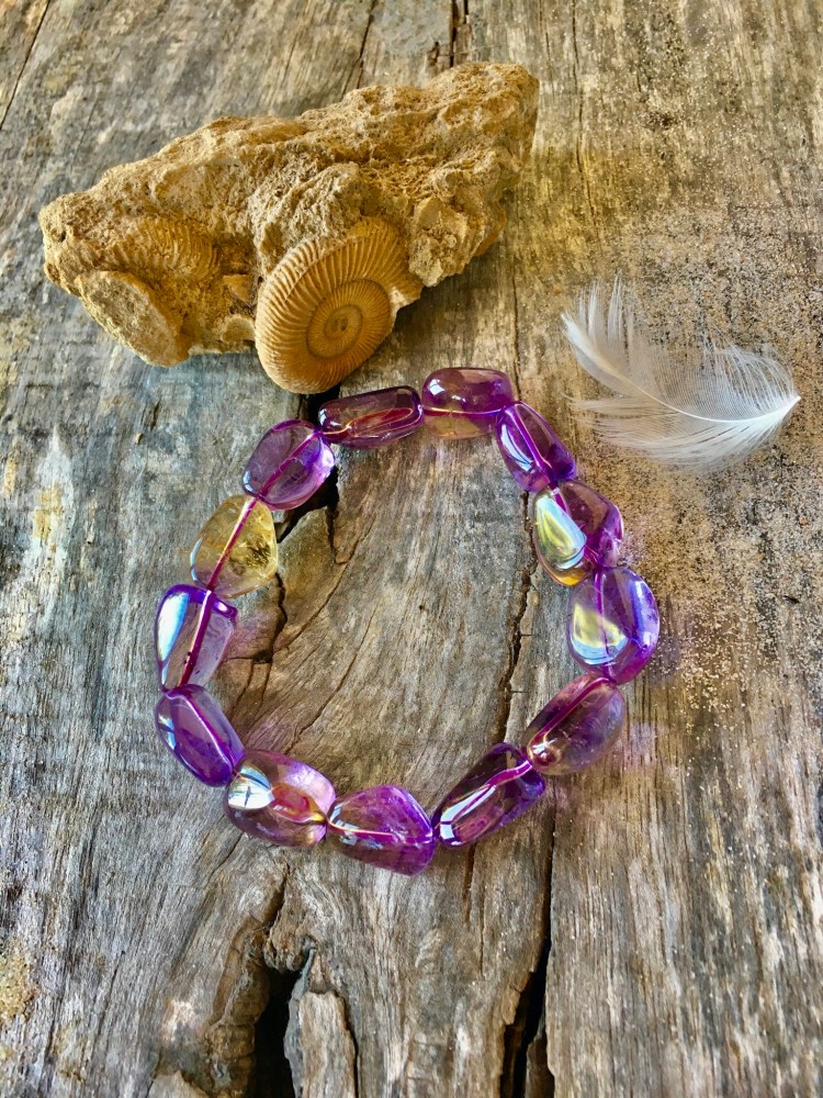 Ametryn Kamien Mocy w formie bransoletki Mitycznych drzew Edenu od Marii Bucardi