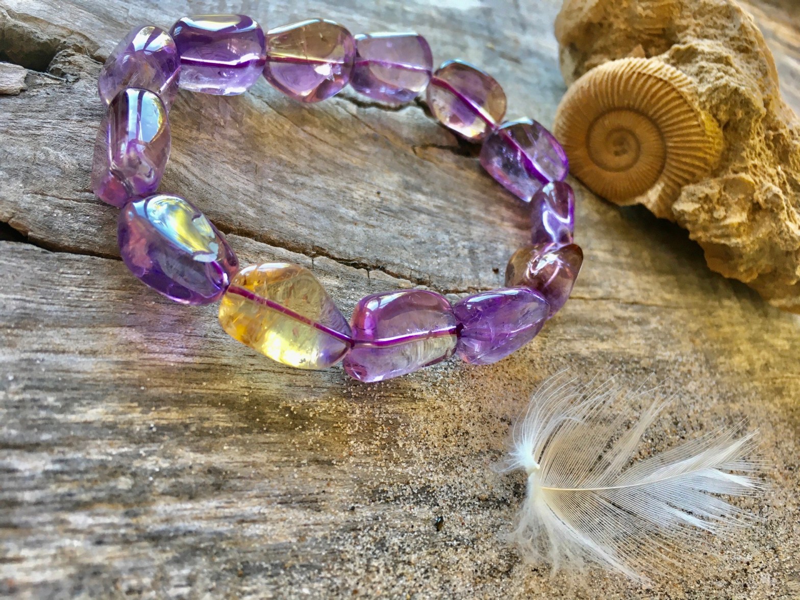 Ametryn Kamien Mocy w formie bransoletki Mitycznych drzew Edenu od Marii Bucardi