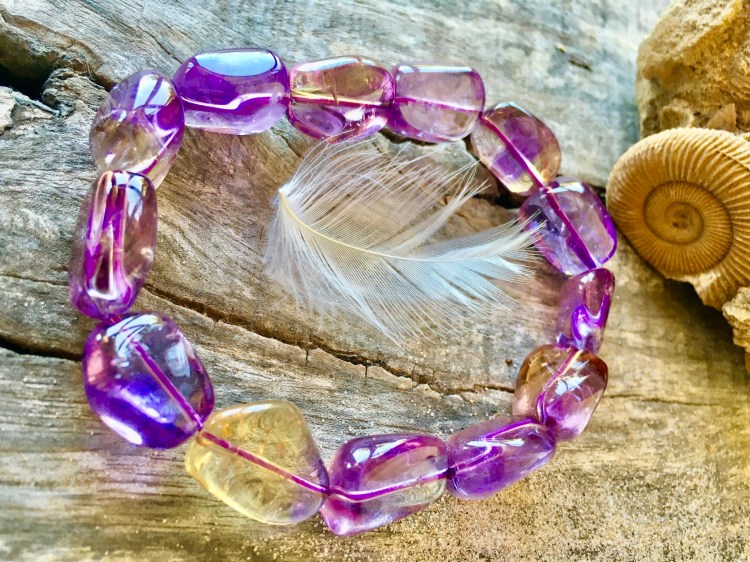 Ametryn Kamien Mocy w formie bransoletki Mitycznych drzew Edenu od Marii Bucardi