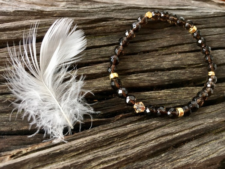 Bransoletka, kwarc dymny, Maria Bucardi_ mityczne drzewa edenu