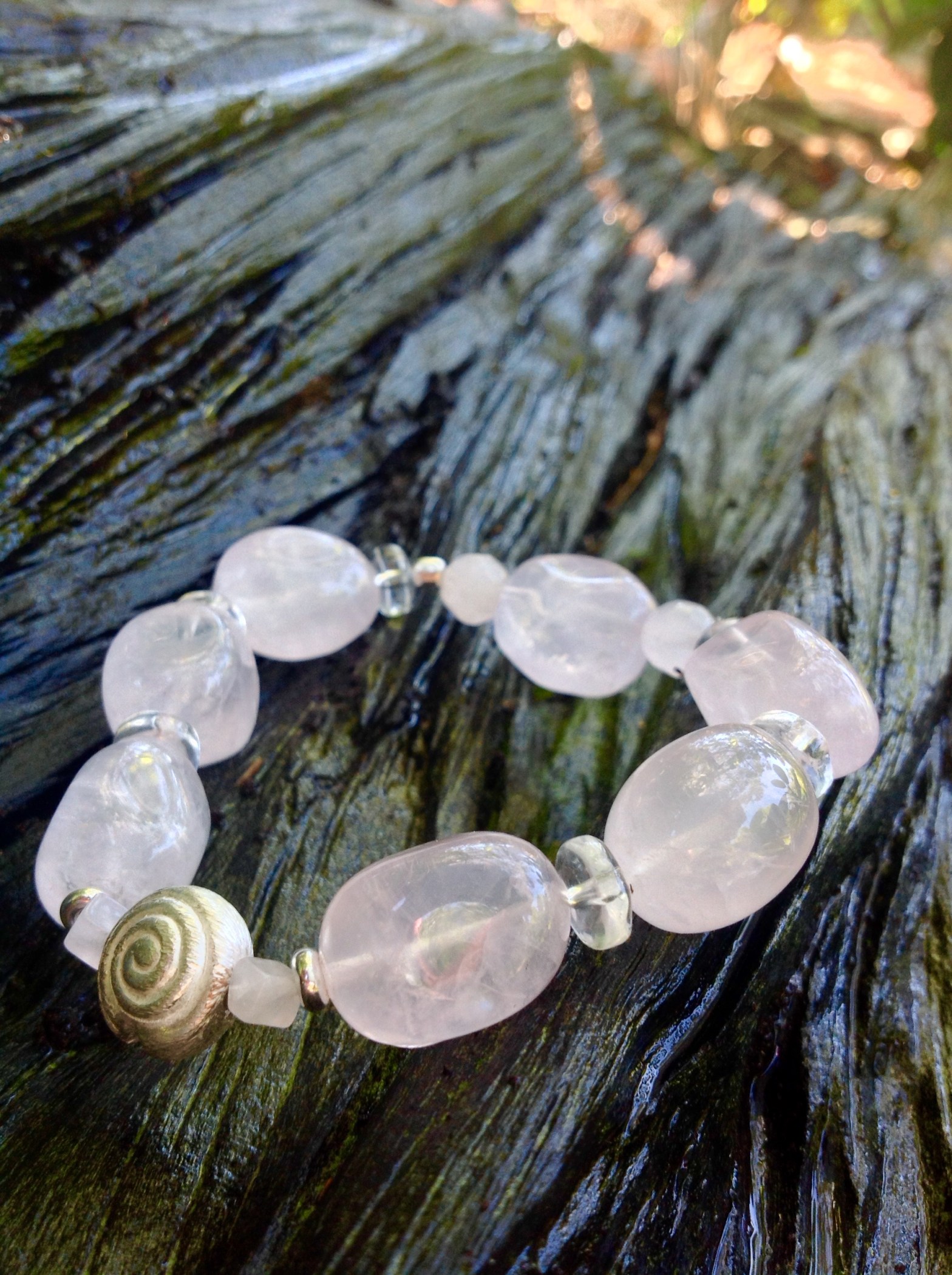 bransoletka od Marii bucardi kwarc rozowy