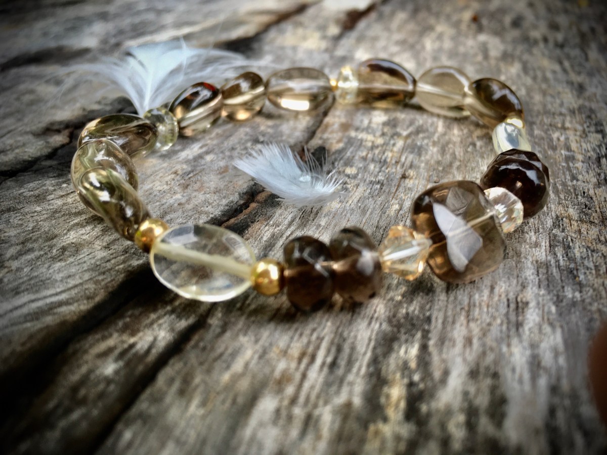 EILEEN – Bransoletka Mitycznych Drzew Edenu Marii Bucardi – kwarc dymny – ŚWIATŁO, ŚWIATŁOŚĆ, ŚWIETLISTOŚĆ,&nbsp;JASNOŚĆ