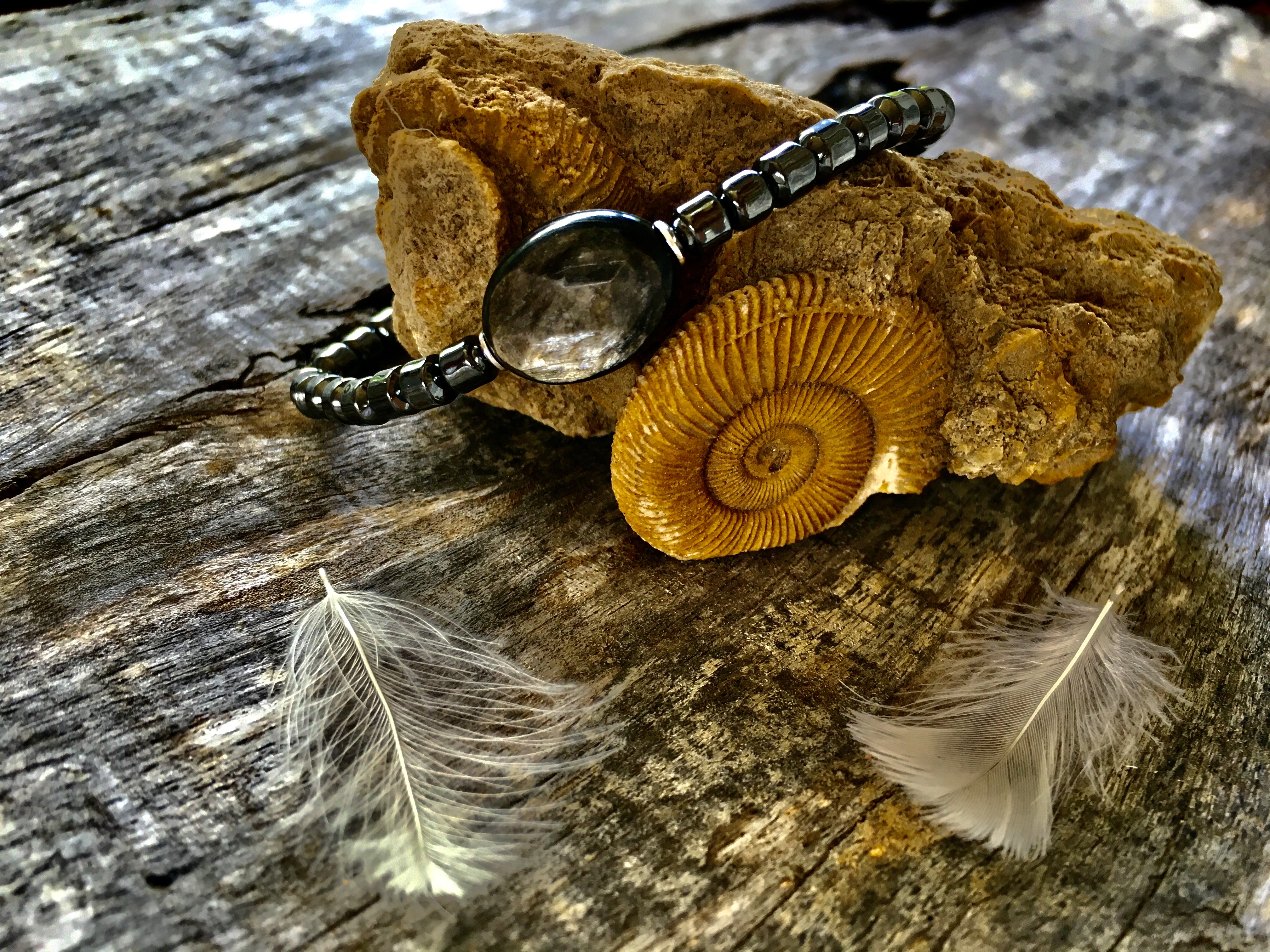 hematyt muskovit - bransoletka Mitycznych Drzew Edenu - Maria Bucardi